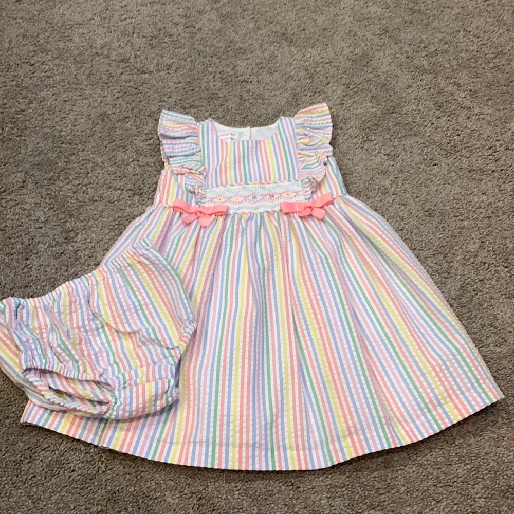 Bonnie baby dress with bloomers size 24m